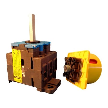 Springer Controls Co Disconnect Switch, Nonfusible, 3PST-NO, Three Phase, Indoor, Rotary Handle, Plastic ML2-063-SR3